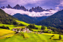 Santa Maddalena, vallée de la Val di Funes, Italie