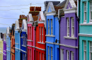 Maisons victoriennes en rangée à Brighton, en Angleterre