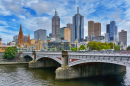 Pont Princes sur la rivière Yarra à Melbourne