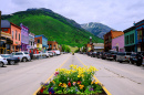 Paysage urbain de Silverton, Colorado, États-Unis