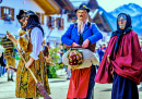 Participants à un défilé à Mittenwald, Allemagne