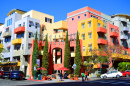 Little Italy, skyline de San Diego, CA, États-Unis
