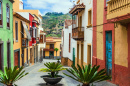 Rue historique de Teror, Gran Canaria, Espagne