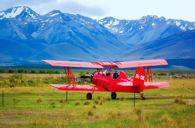 Biplan Grumman Ag-Cat, Île du Sud, Nouvelle-Zélande