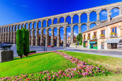 Aqueduc romain ancien à Ségovie, Espagne