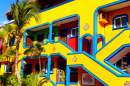 Ville touristique d’Akumal, Quintana Roo, Mexique