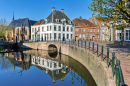 Canal au centre d’Amersfoort, Hollande