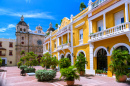 Architecture dans la ville fortifiée de Carthagène