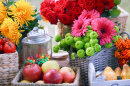 Fleurs et Fruits Éclatants