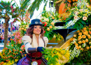 Procession du Carnaval de la Bataille des Fleurs à Nice