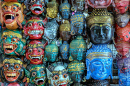 Masques faits main à Bali