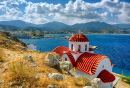 Église orthodoxe grecque à Karpathos, Grèce