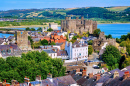 Ville historique et château de Conwy, nord du Pays de Galles, Royaume-Uni