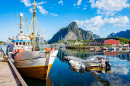 Port de Reine sur l’île de Moskenesøya, Norvège