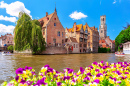 Quai du Rosaire à Bruges, Belgique