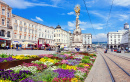 Colonne de la Sainte-Trinité à Linz, Autriche