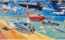 Fresque de recherche sur l’esprit du vol par Robert McCall