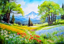 Paysage aquarelle