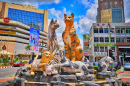 Monument au chat à Kuching, Sarawak, Malaisie