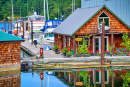 Marina de Maple Bay sur l’île de Vancouver, C.-B., Canada