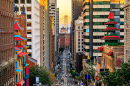 Vue de California Street à Sunset, San Francisco