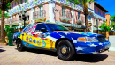 Voiture de police à Miami Beach, Floride, États-Unis