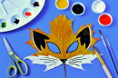 Masque de renard feuille d’érable pour le carnaval d’automne