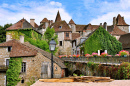 Vue de Carennac depuis le pont, France