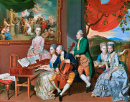 La famille Gore avec George, 3e comte Cowper