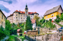 Vue du château de Gewerkenegg, Idrija, Slovénie