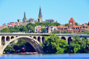 Vue du pont de Key, Washington, DC, États-Unis