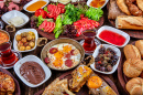 Petit-déjeuner turc traditionnel