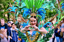 Participants au Carnaval de Bath, Royaume-Uni
