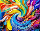 Tourbillon coloré