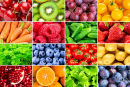 Légumes et baies colorés