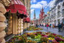 Rue Nikolskaïa à Moscou, Russie