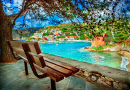 Village d’Assos, île de Céphalonie, Grèce