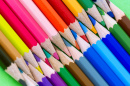 Crayons de couleur en gros plan