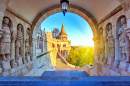 Bastion du pêcheur à Sunrise, Budapest, Hongrie