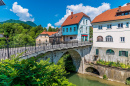 Pont des Capucins à Skofja Loka, Slovénie