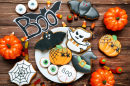 Biscuits et décorations d’Halloween