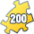 200 pièce Spirale